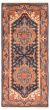 Bordered  Traditional Blue Runner rug 6-ft-runner Indian Hand-knotted 369712