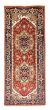 Bordered  Traditional Brown Runner rug 6-ft-runner Indian Hand-knotted 377887