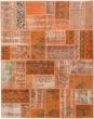 Transitional Orange Area rug 4x6 Turkish Hand-knotted 200429