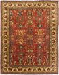 Traditional Orange Area rug 8x10 Afghan Hand-knotted 205928