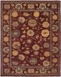 Bordered  Traditional Red Area rug 6x9 Indian Hand-knotted 271819
