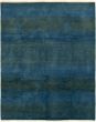 Moroccan  Transitional Blue Area rug 6x9 Indian Hand-knotted 294292