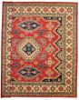 Bordered  Traditional Red Area rug Square Afghan Hand-knotted 330089