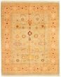 Bordered  Traditional Blue Area rug 6x9 Pakistani Hand-knotted 330781