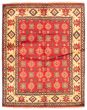 Bordered  Traditional Red Area rug 4x6 Afghan Hand-knotted 347268