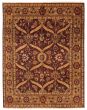Bordered  Traditional Red Area rug 6x9 Indian Hand-knotted 349595