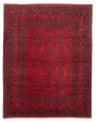 Bordered  Traditional Red Area rug 4x6 Afghan Hand-knotted 359501