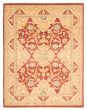 Bordered  Traditional Red Area rug 8x10 Afghan Hand-knotted 362941