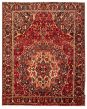 Bordered  Traditional Red Area rug Unique Persian Hand-knotted 366413