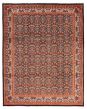Bordered  Traditional Blue Area rug 9x12 Persian Hand-knotted 373108