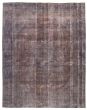 Overdyed  Transitional Brown Area rug 9x12 Turkish Hand-knotted 374224