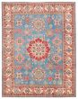 Bordered  Traditional Blue Area rug 9x12 Afghan Hand-knotted 376011