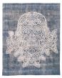 Novelty  Transitional Blue Area rug 9x12 Turkish Hand-knotted 376020