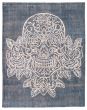 Novelty  Transitional Blue Area rug 9x12 Turkish Hand-knotted 376024