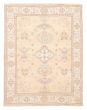 Bordered  Transitional Yellow Area rug 6x9 Pakistani Hand-knotted 381680