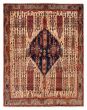 Bordered  Traditional Ivory Area rug 4x6 Turkish Hand-knotted 390790