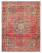 Traditional  Vintage Red Area rug 8x10 Turkish Hand-knotted 391313