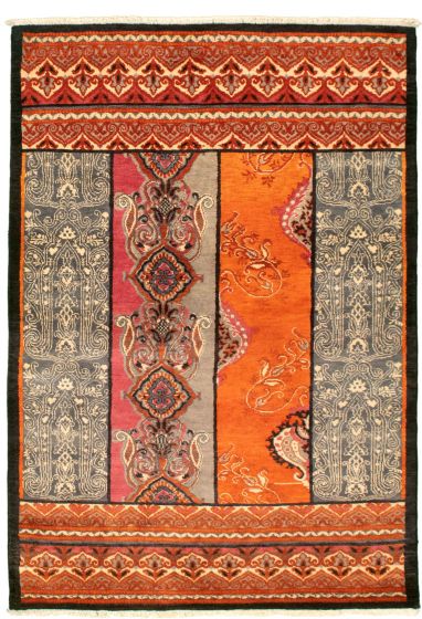 Traditional  Transitional Brown Area rug 3x5 Pakistani Hand-knotted 342150