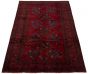 Bordered  Tribal Red Area rug 6x9 Afghan Hand-knotted 299810