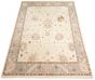 Bordered  Traditional Ivory Area rug 9x12 Turkish Hand-knotted 310217