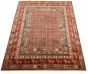 Tribal Red Area rug 6x9 Indian Hand-knotted 313336