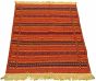 Turkish Ottoman Kashkoli 3'3" x 4'9" Flat-Weave Wool Tapestry Kilim 