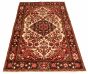 Persian Hosseinabad 4'7" x 8'5" Hand-knotted Wool Rug 