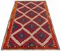 Turkish Konya 5'10" x 11'8" Flat-Weave Wool Tapestry Kilim 