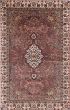 Traditional Brown Area rug 3x5 Indian Hand-knotted 227855