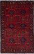 Traditional  Tribal Red Area rug 3x5 Afghan Hand-knotted 236404