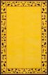 Bordered  Kids Yellow Area rug 5x8 Indian Hand Tufted 254776