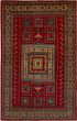 Bohemian  Traditional Red Area rug 6x9 Afghan Hand-knotted 271344