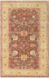 Bordered  Traditional Brown Area rug 5x8 Turkish Hand-knotted 280878