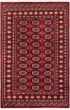 Bordered  Tribal Red Area rug 3x5 Pakistani Hand-knotted 283010