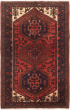 Bordered  Traditional Brown Area rug 3x5 Persian Hand-knotted 296494