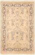 Bordered  Traditional Blue Area rug 4x6 Pakistani Hand-knotted 301812