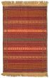 Flat-weaves & Kilims  Stripes Red Area rug 3x5 Turkish Flat-weave 334412