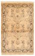 Bordered  Traditional Ivory Area rug 3x5 Pakistani Hand-knotted 336232
