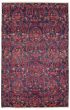 Casual  Transitional Purple Area rug 5x8 Pakistani Hand-knotted 341450