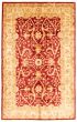 Bordered  Traditional Red Area rug 5x8 Afghan Hand-knotted 345878