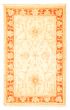 Bordered  Traditional Ivory Area rug 3x5 Afghan Hand-knotted 345997