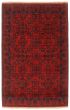 Bordered  Traditional Red Area rug 4x6 Afghan Hand-knotted 348039