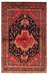 Bordered  Traditional Blue Area rug 4x6 Persian Hand-knotted 353046