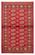 Bordered  Tribal Red Area rug 3x5 Pakistani Hand-knotted 361493