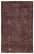Overdyed  Transitional Brown Area rug 5x8 Turkish Hand-knotted 362211
