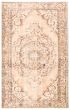 Traditional  Vintage Ivory Area rug 5x8 Turkish Hand-knotted 366692