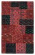 Transitional Red Area rug 5x8 Turkish Hand-knotted 369291