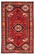 Bordered  Traditional Red Area rug 5x8 Turkish Hand-knotted 370922