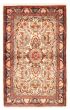 Bordered  Traditional Ivory Area rug 3x5 Persian Hand-knotted 371550