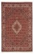 Bordered  Traditional Red Area rug 6x9 Persian Hand-knotted 373292